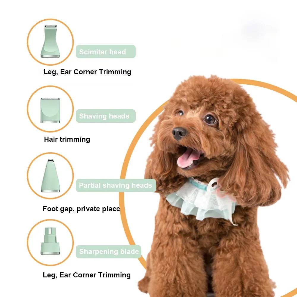 Ultimate 3-in-1 Pet Grooming Kit: Dog Clipper, Cat Nail Grinder, and Claw Trimmer for Effortless Grooming at Home