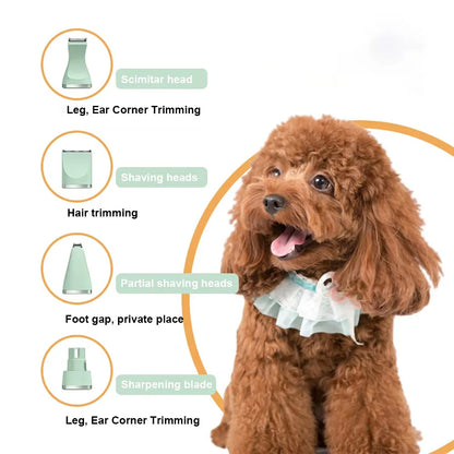 Ultimate 3-in-1 Pet Grooming Kit: Dog Clipper, Cat Nail Grinder, and Claw Trimmer for Effortless Grooming at Home