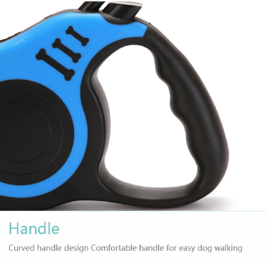 16.5FT Premium Automatic Retractable Dog Leash - Comfortable, Durable, and Safe Walking Lead for Your Pet