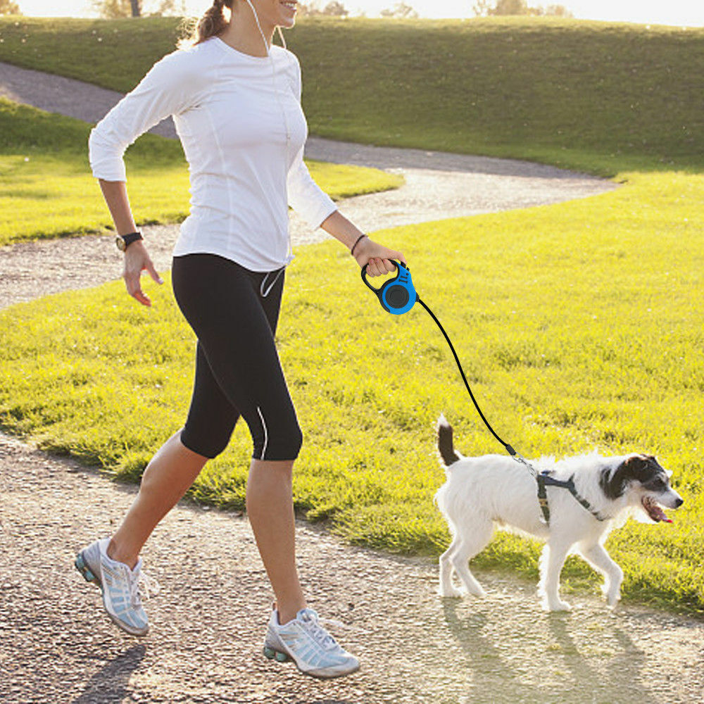 16.5FT Premium Automatic Retractable Dog Leash - Comfortable, Durable, and Safe Walking Lead for Your Pet