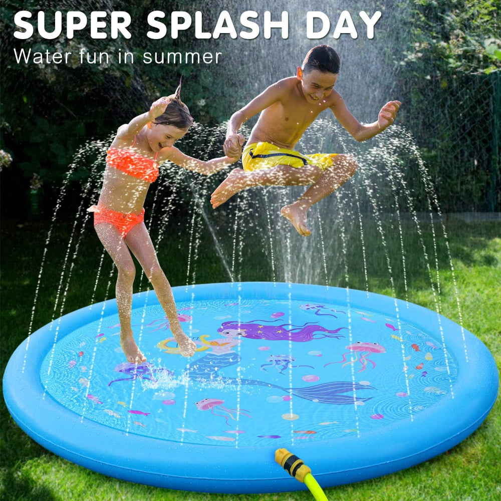 Ultimate 3-in-1 Splash Pad: Fun Water Play Mat for Kids Aged 1-5 - Perfect for Summer Adventures!