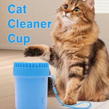 Keep Your Home Clean with the Mudbuster Portable Dog Paw Cleaner - Medium Size in Blue, Perfect for Active Dogs!
