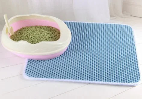 Double Layer Waterproof Cat Litter Mat - Non-Slip, Washable, and Gift-Ready for a Cleaner Home