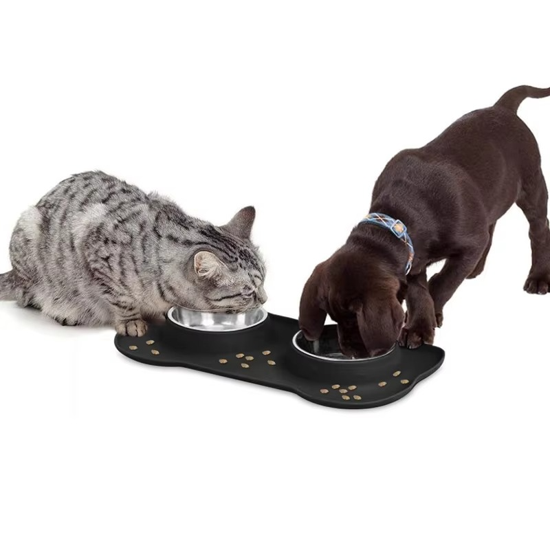 Ultimate 2-in-1 Slow Feeder Dog Bowl Set with Waterproof Silicone Mat - Perfect for All Breeds!