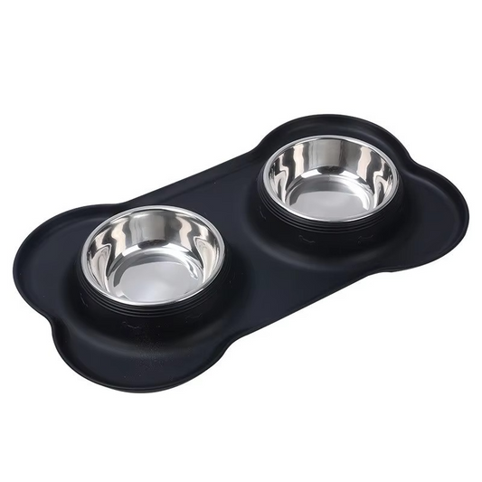Ultimate 2-in-1 Slow Feeder Dog Bowl Set with Waterproof Silicone Mat - Perfect for All Breeds!