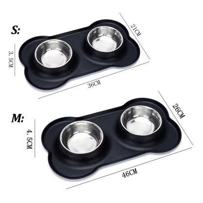 Ultimate 2-in-1 Slow Feeder Dog Bowl Set with Waterproof Silicone Mat - Perfect for All Breeds!